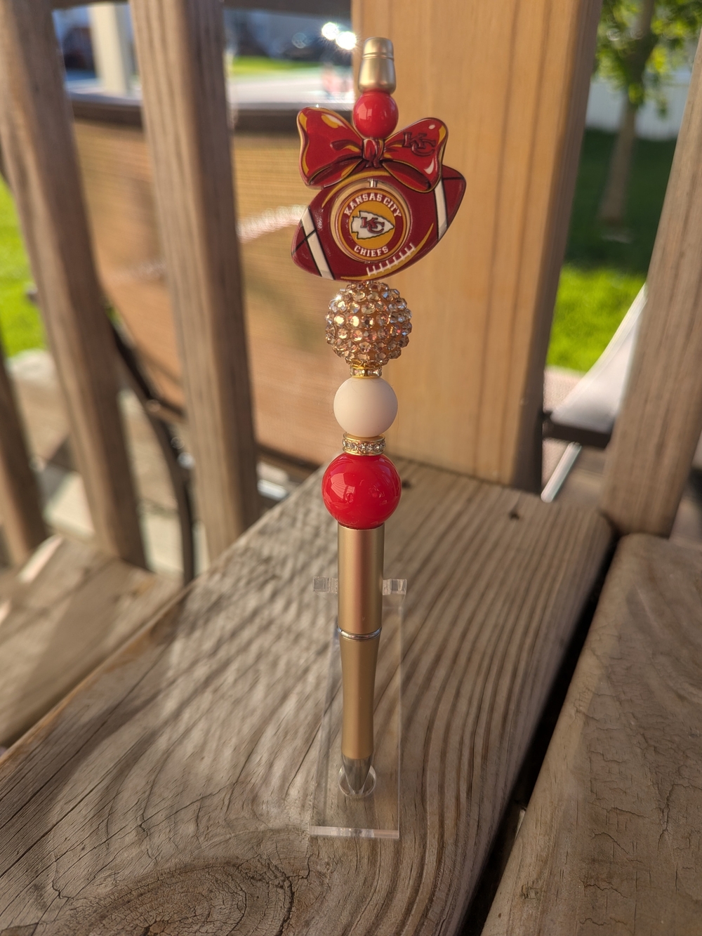 Kansas City Chiefs Red and Gold Decorative Pen